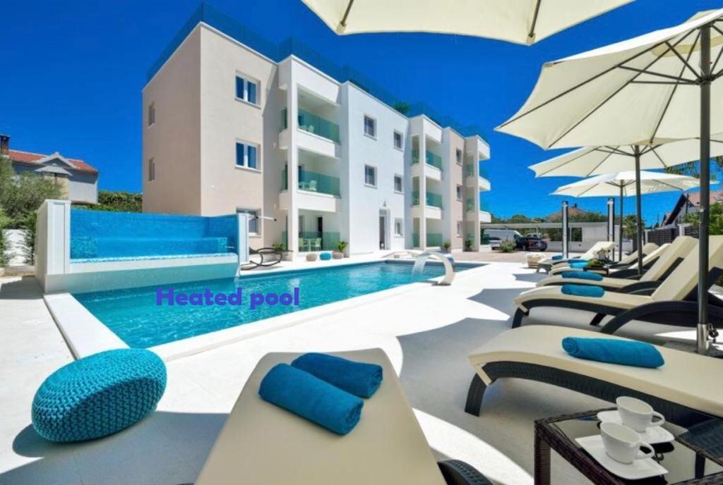 Luxury Apartment Arta-2 With Heated Pool And Jacuzzi Bibinje Εξωτερικό φωτογραφία